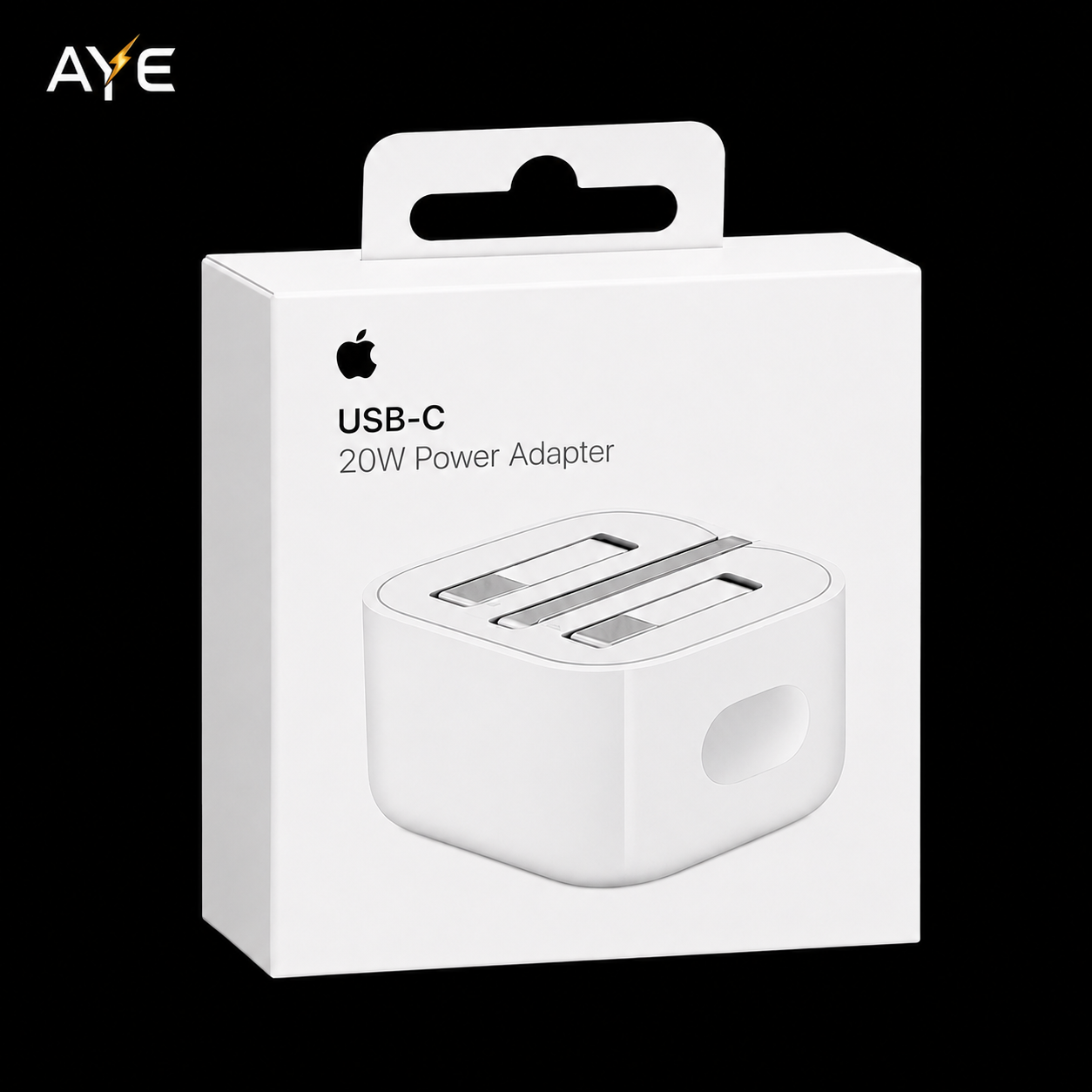 AYE Originals Best-Selling Combo Pack – 20W Fast Charger + Lightning Cable