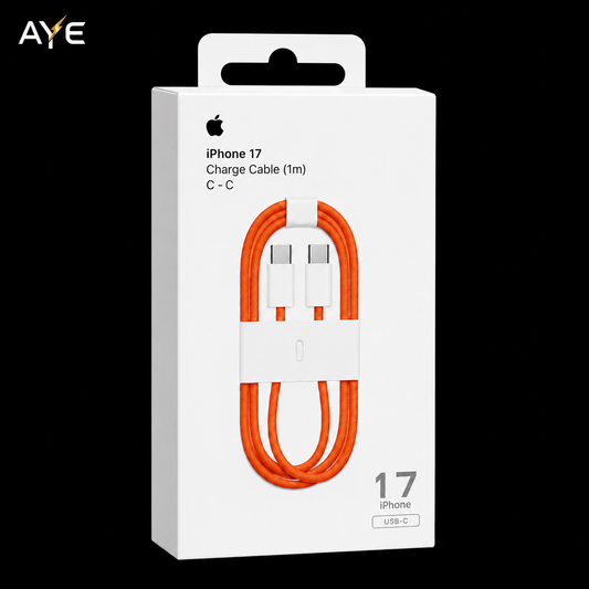 iPhone 17 Max Dynamic USB-C to USB-C Cable (Orange Braided)(1m)